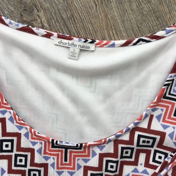 Charlotte Russe s ls geometric print dress - Picture 2 of 8